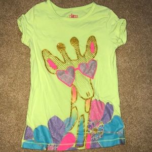 Girls giraffe shirt